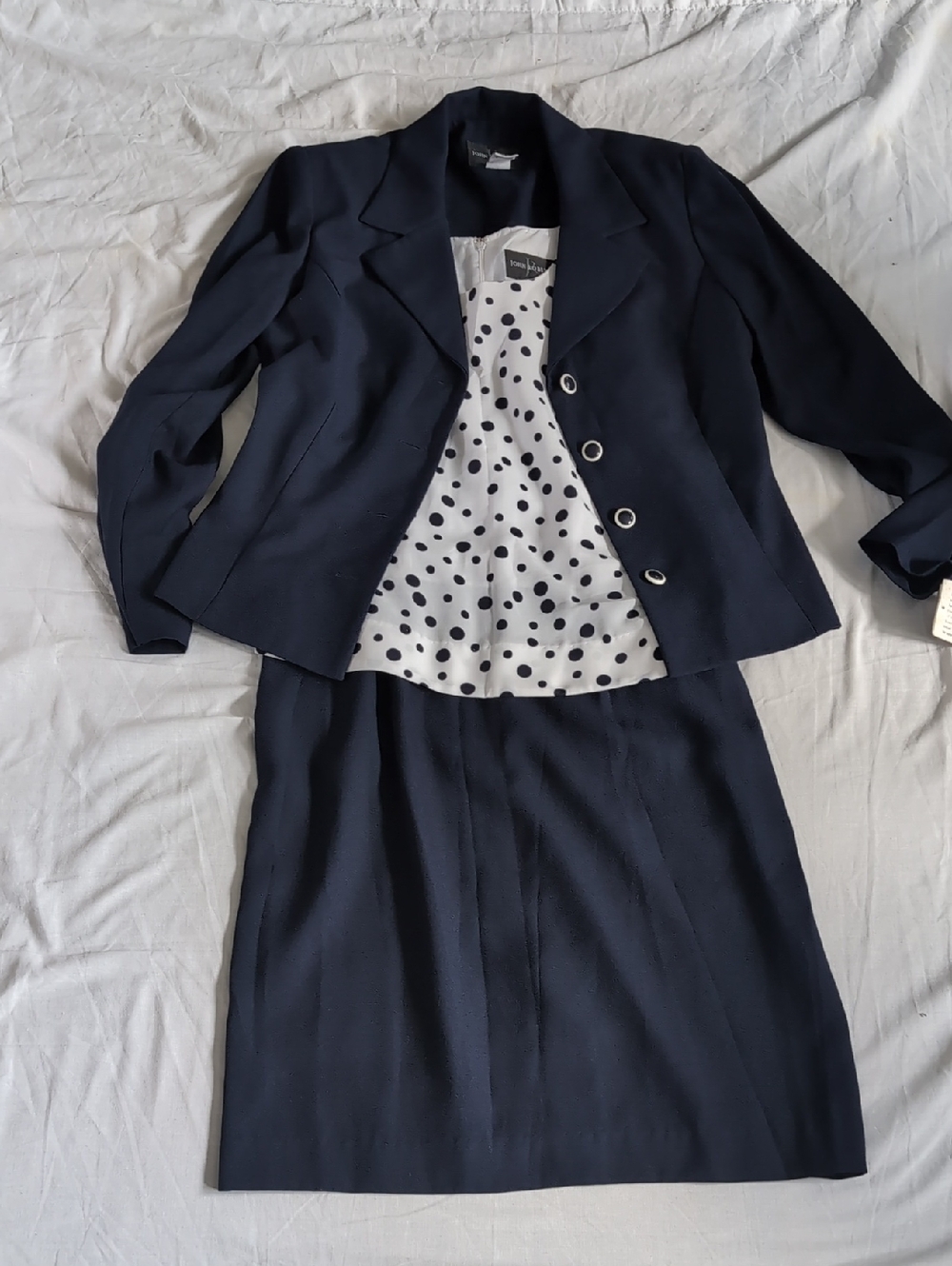 Vintage Women’s Navy Two-Piece Dress Suit